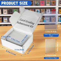 DEDC 25 semi-rigid card holders provide sturdy protection during evaluation.