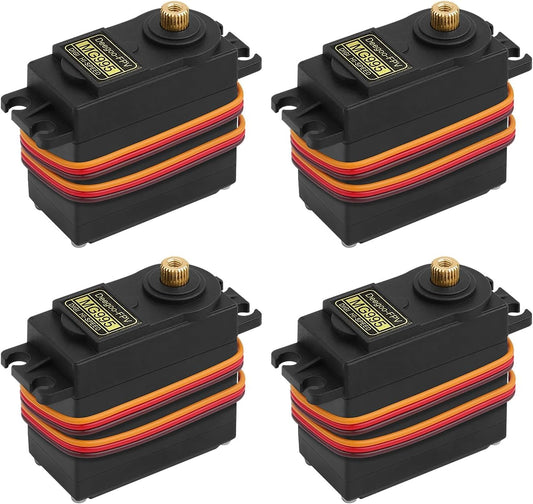 Deegoo-FPV MG995 servo with 180-degree rotation for precise RC moves.