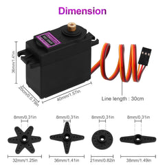 Compact 55 g metal gear servo from Deegoo-FPV