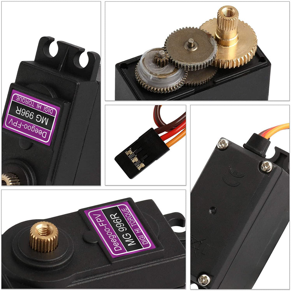 External power connection for stable operation of Deegoo-FPV MG996R