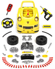 Deejoy kit showing working LED headlights for realistic night-time service role-play.