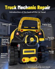 Deejoy truck kit lets kids remove wheels and rims during vehicle assembly.