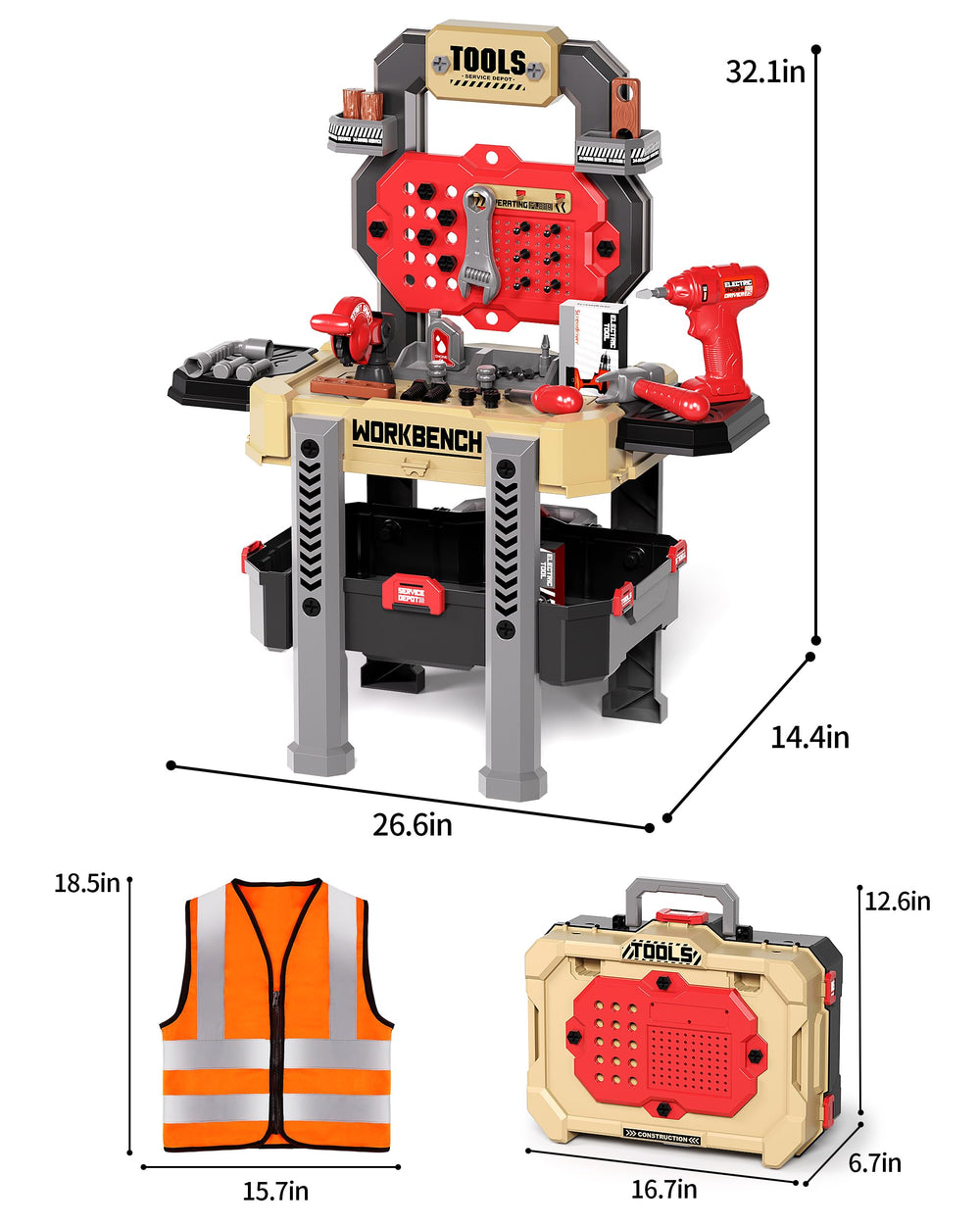 Deejoy portable toddler workbench perfect for on-the-go play.