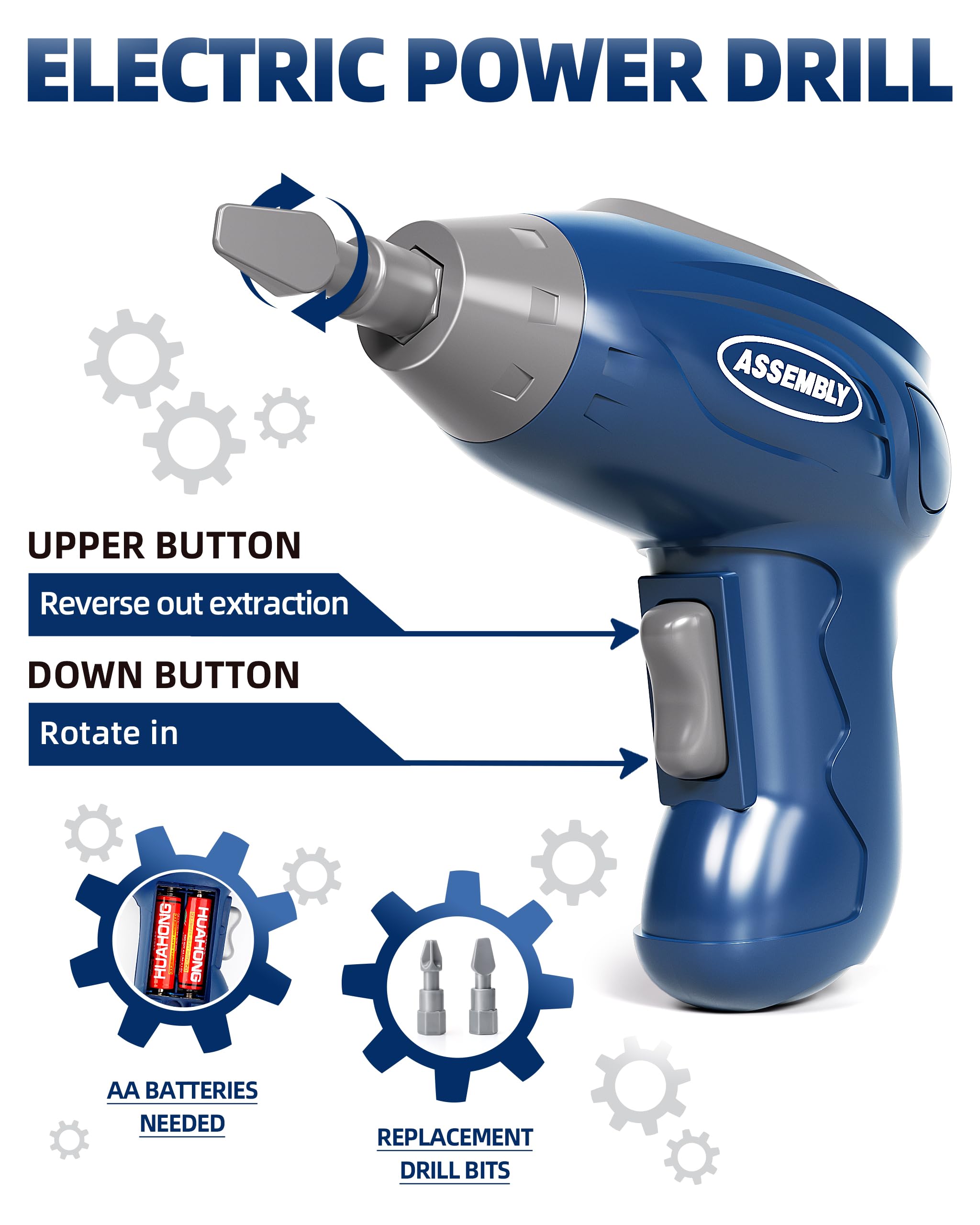 Deejoy Toddler Workbench Screwdriver Set encourages fine motor practice.