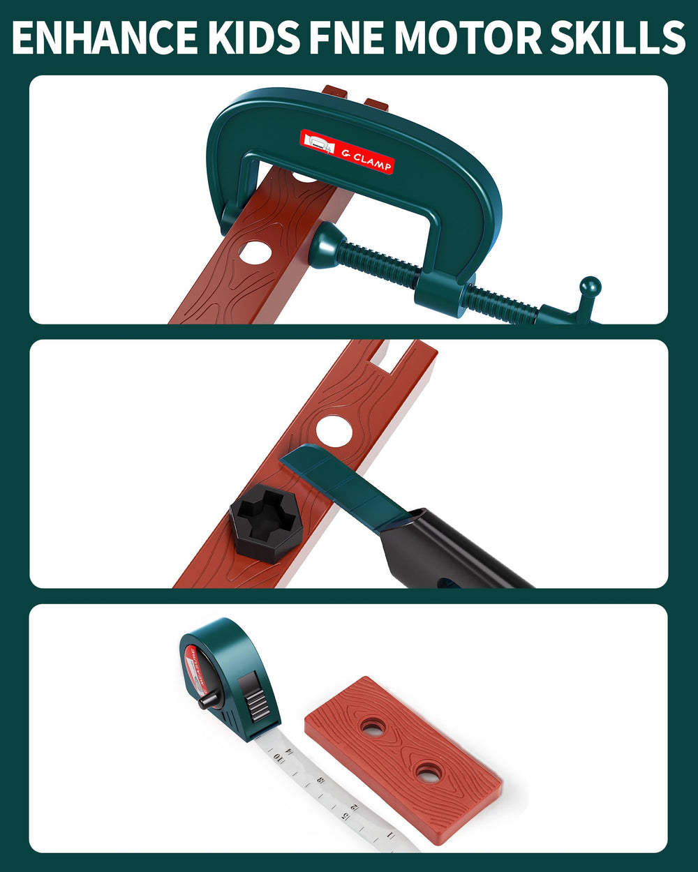 Deejoy toy hammer for safe toddler play