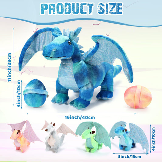 Deekin 4-inch baby dragon plush perfect for gentle play and storytelling.