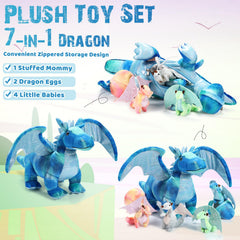 Deekin dragon egg plush in zipper design for hatchable fun and display.
