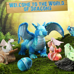 Deekin dragon egg plush pack showing the zippered interior feature.