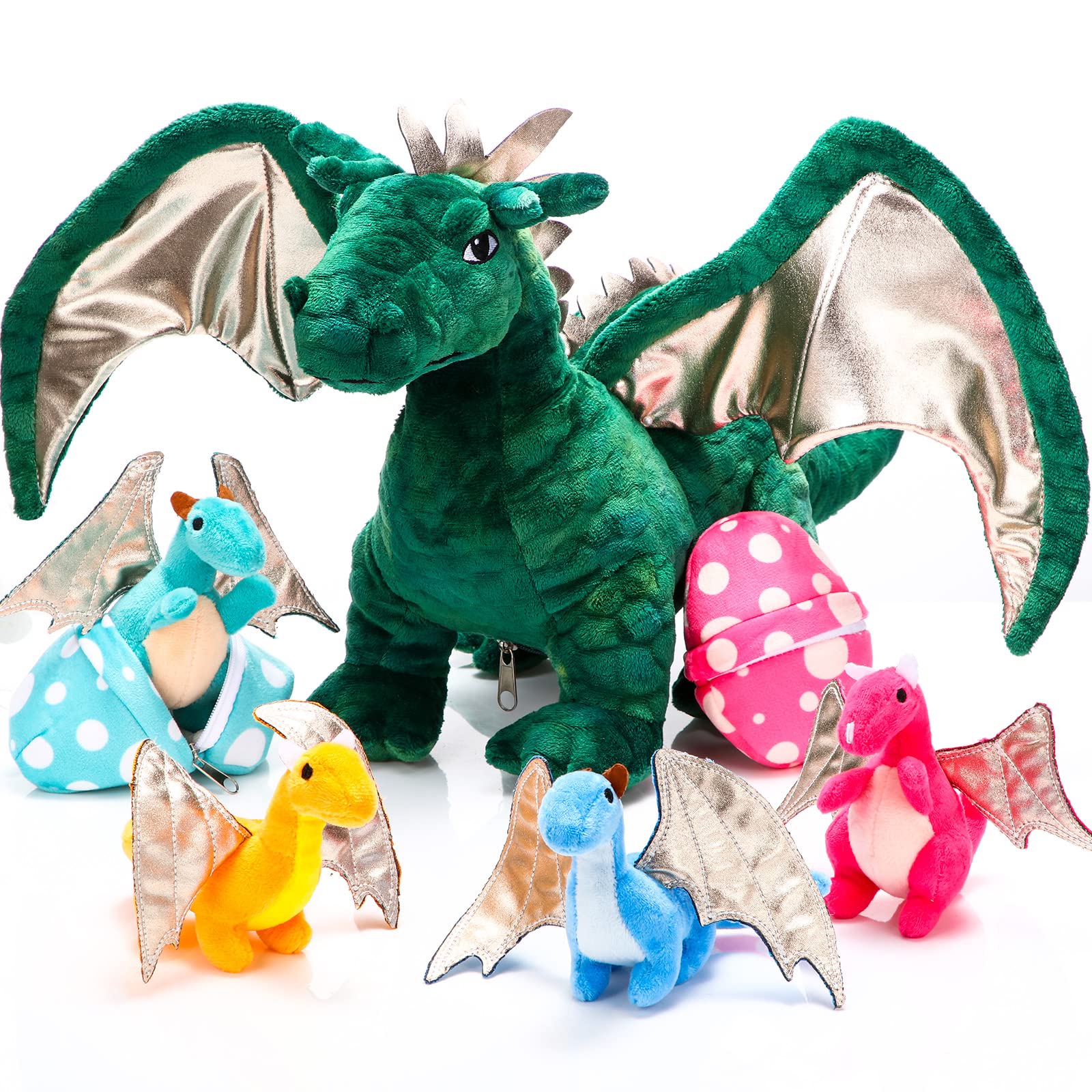 Deekin 16-inch dragon plush for cozy hugs and imaginative play.