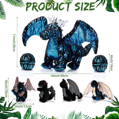 Deekin baby dragon plush 4-inch companions, perfect for travel and cuddles.