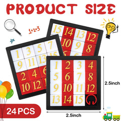 Deekin slide puzzle smooth-edge closeup showing sturdy plastic and precise movement.