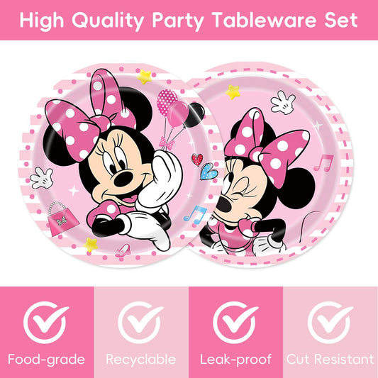 Deenor Minnie napkins pack adds color and easy cleanup.