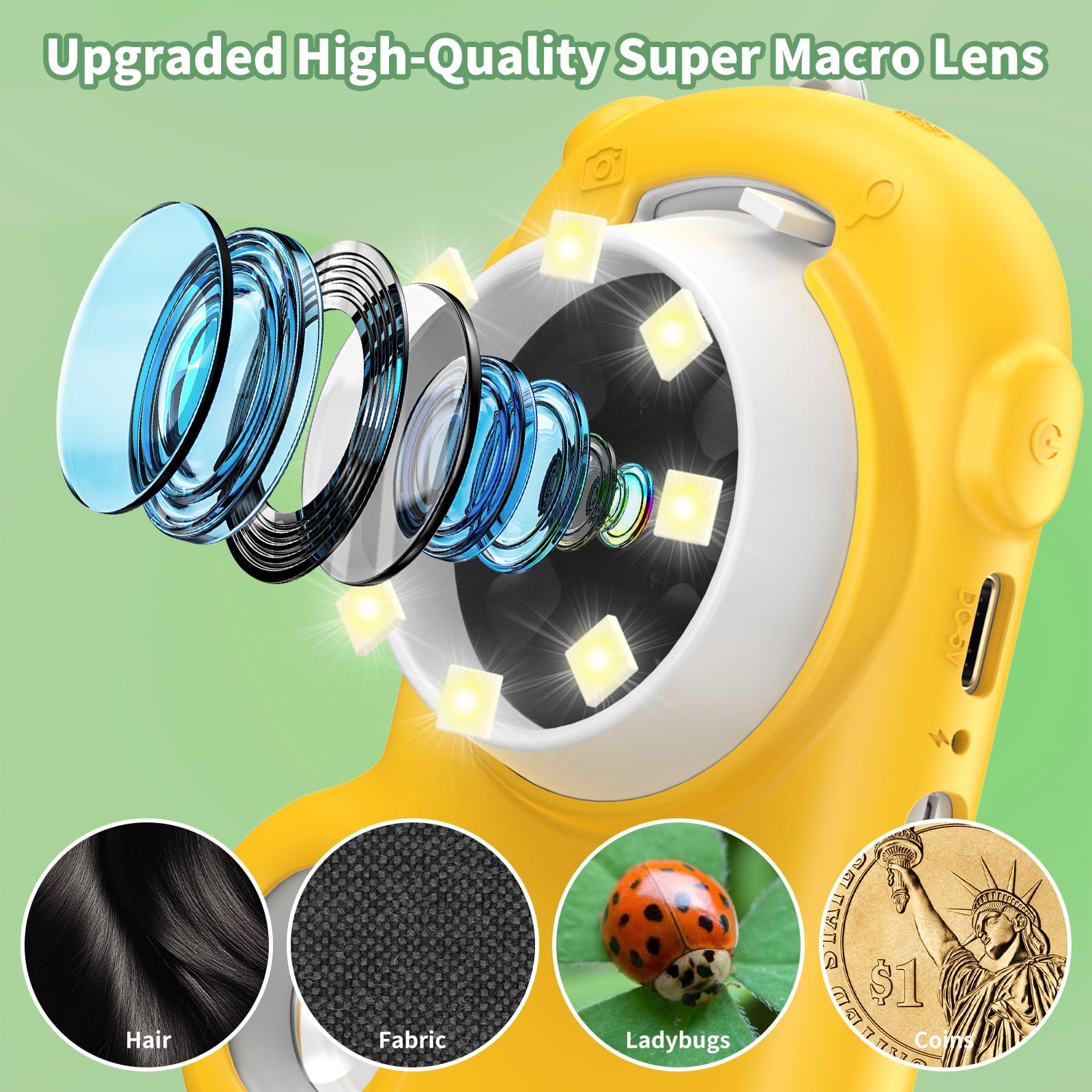 Deepoter 1080p photo and video capture lets kids document discoveries.
