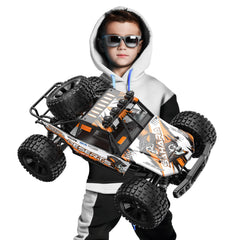 DEERC 1:10 RC Monster Truck spare tire included