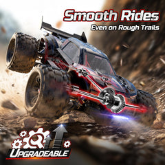DEERC 1/14 pro suspension with oil shocks delivers smooth landings