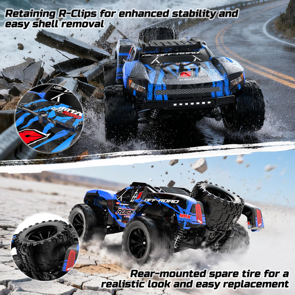 DEERC 2.4GHz remote provides stable control up to 328 feet.