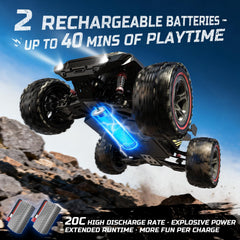 DEERC 209E oil-filled shocks provide smooth damping on rough trails.