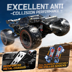 DEERC 209E three-wire metal servo enhances steering accuracy.