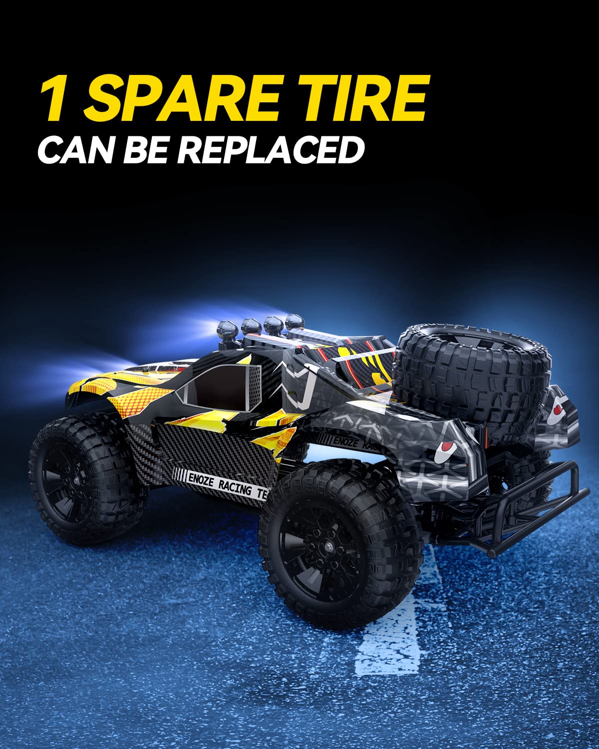 DEERC 9201E dual battery setup enables extended playtime on the go.