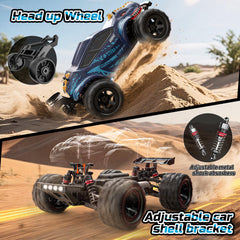 DEERC 9308E 2.4GHz remote control enables precise throttle and quick response.