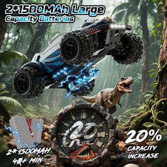 DEERC 9308E dinosaur-side profile displays dual-shell design for versatile aesthetics.