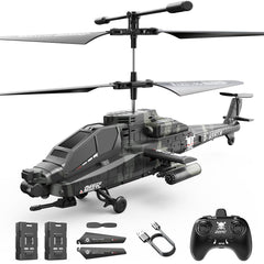 DEERC Apache front view with a bold skull print for stylish, immersive piloting.