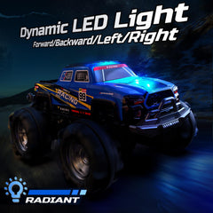 DEERC BG028 360-degree rotation highlighting dynamic stunt capability.
