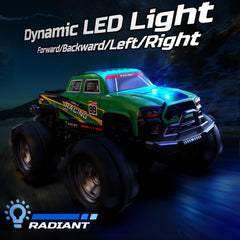 DEERC BG028 rainbow LED lights illuminate quick moves and night play.