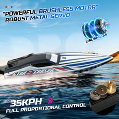 DEERC brushless motor with water cooling for longer sessions