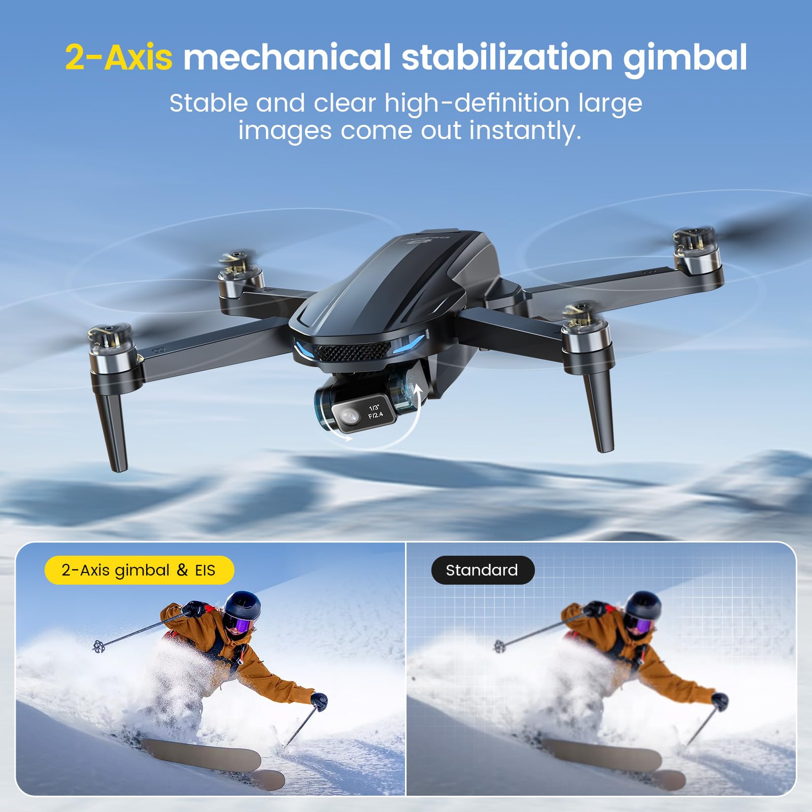 DEERC D65 ultra-light foldable design for easy travel.