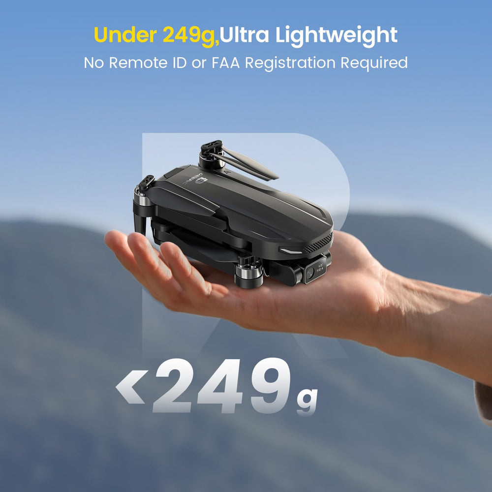 DEERC D65 GPS return-to-home for worry-free flying.
