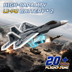 DEERC F22 camouflage paint detail highlights fighter jet realism.
