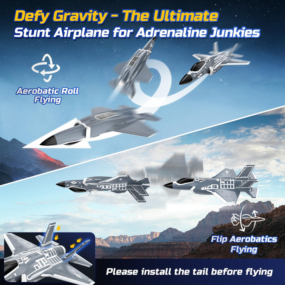 DEERC F35 two 550mAh batteries extend flight time.