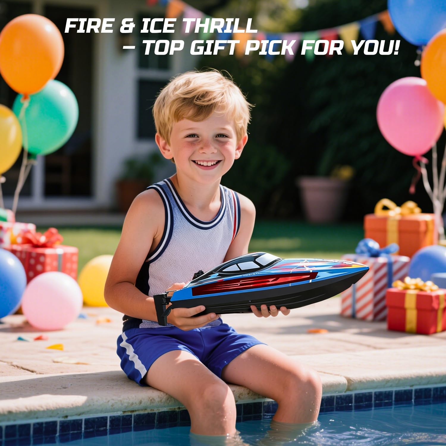 Ideal summer gift for pools, lakes, and group RC racing fun.