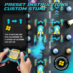 DEERC gesture watch control enables hands-free steering and quick trick setups.