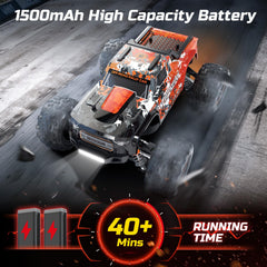 DEERC H16R 2.4GHz remote offers long range and throttle limits.