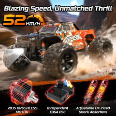 DEERC H16R reaches 52 km/h for thrilling straight-line speed.
