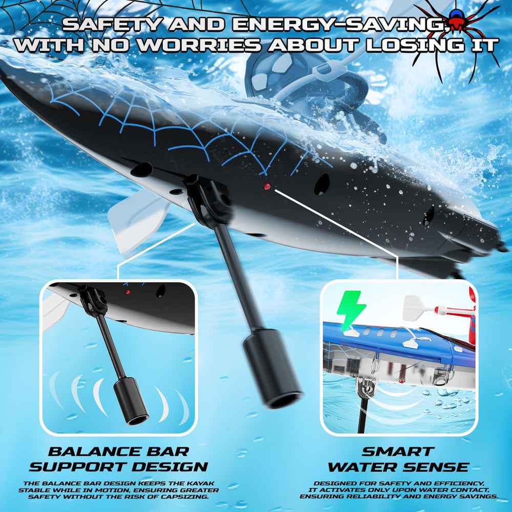 DEERC anti-capsize design with balance bar boosts stability