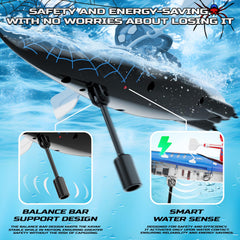 DEERC anti-capsize design with balance bar boosts stability