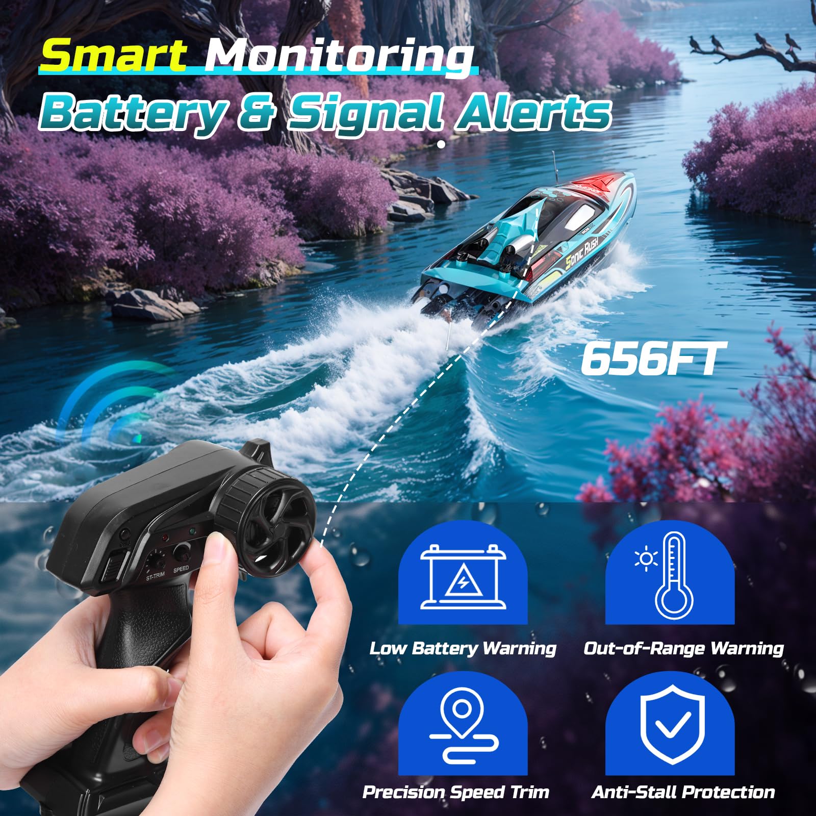 DEERC demo mode showcases smooth turns and precise control.