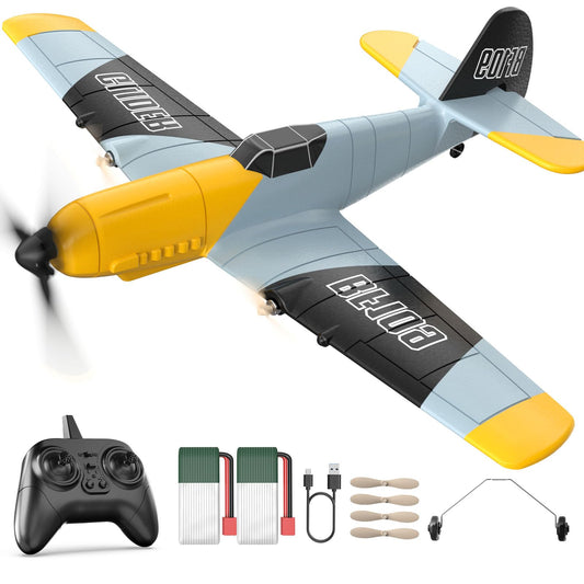 DEERC RC Plane with stabilization gyro for easy, stable flights.