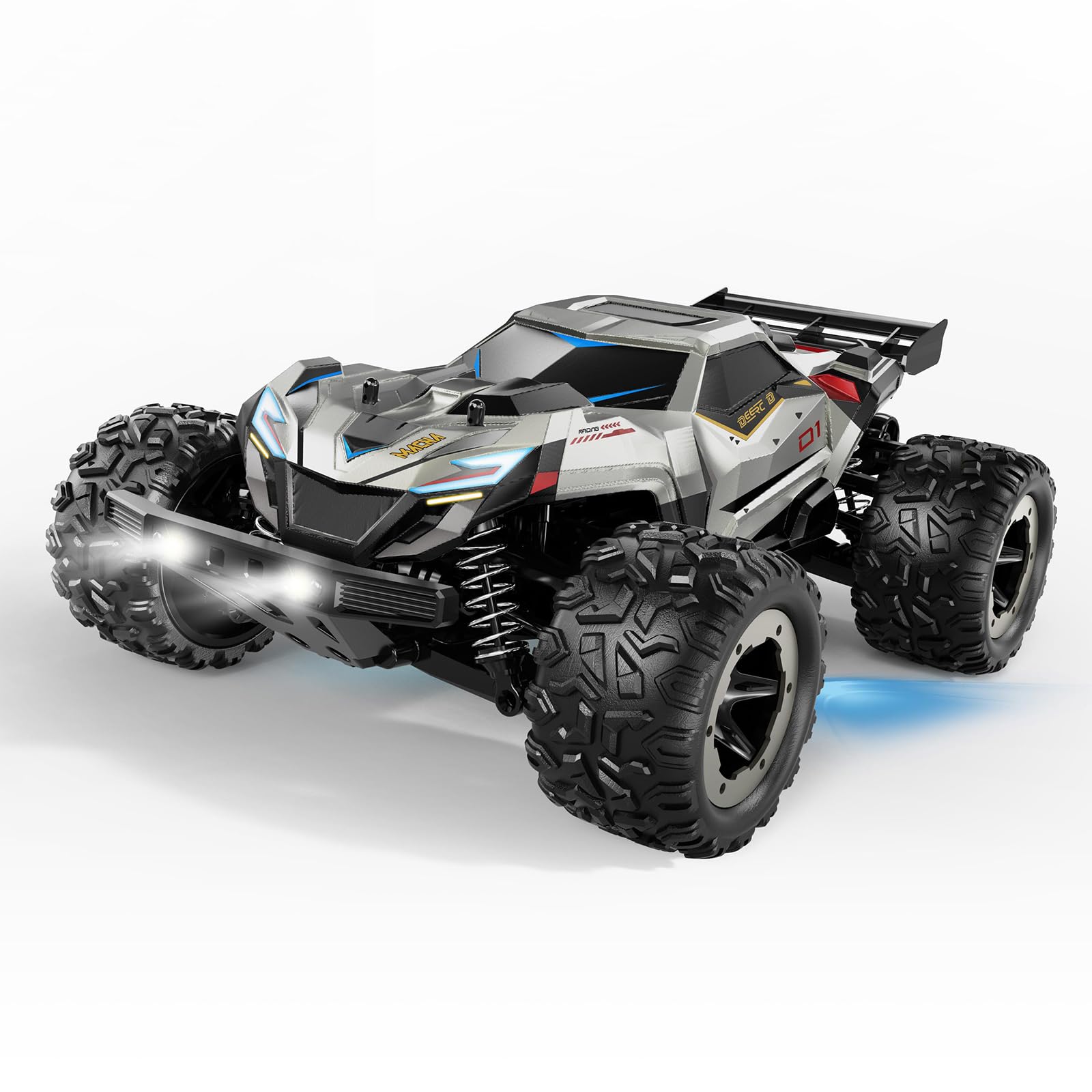 DEERC reinforced bumpers protect the truck during rough landings.