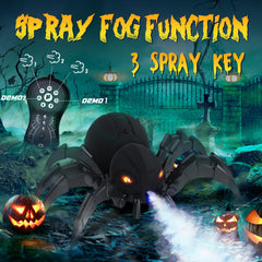 Glowing fangs and lights enhance dark play realism with the DEERC spider.