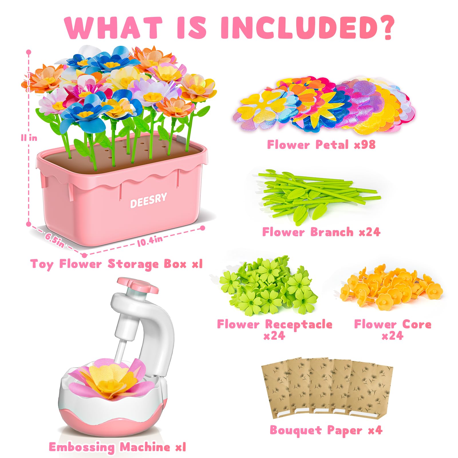 Deesry boutique papers provide stylish accents for imaginative bouquets.