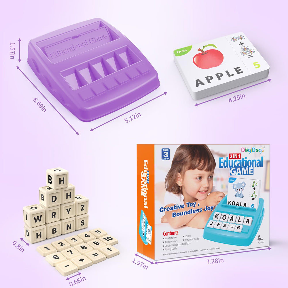 DEGIDEGI matching tray keeps pieces organized for focused play sessions.