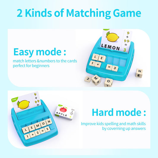 Degidegi unique matching spelling and math game for early learning