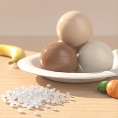 Crush-proof 2.15-inch balls by Dekeyoo withstand playful jumping and roughhousing.