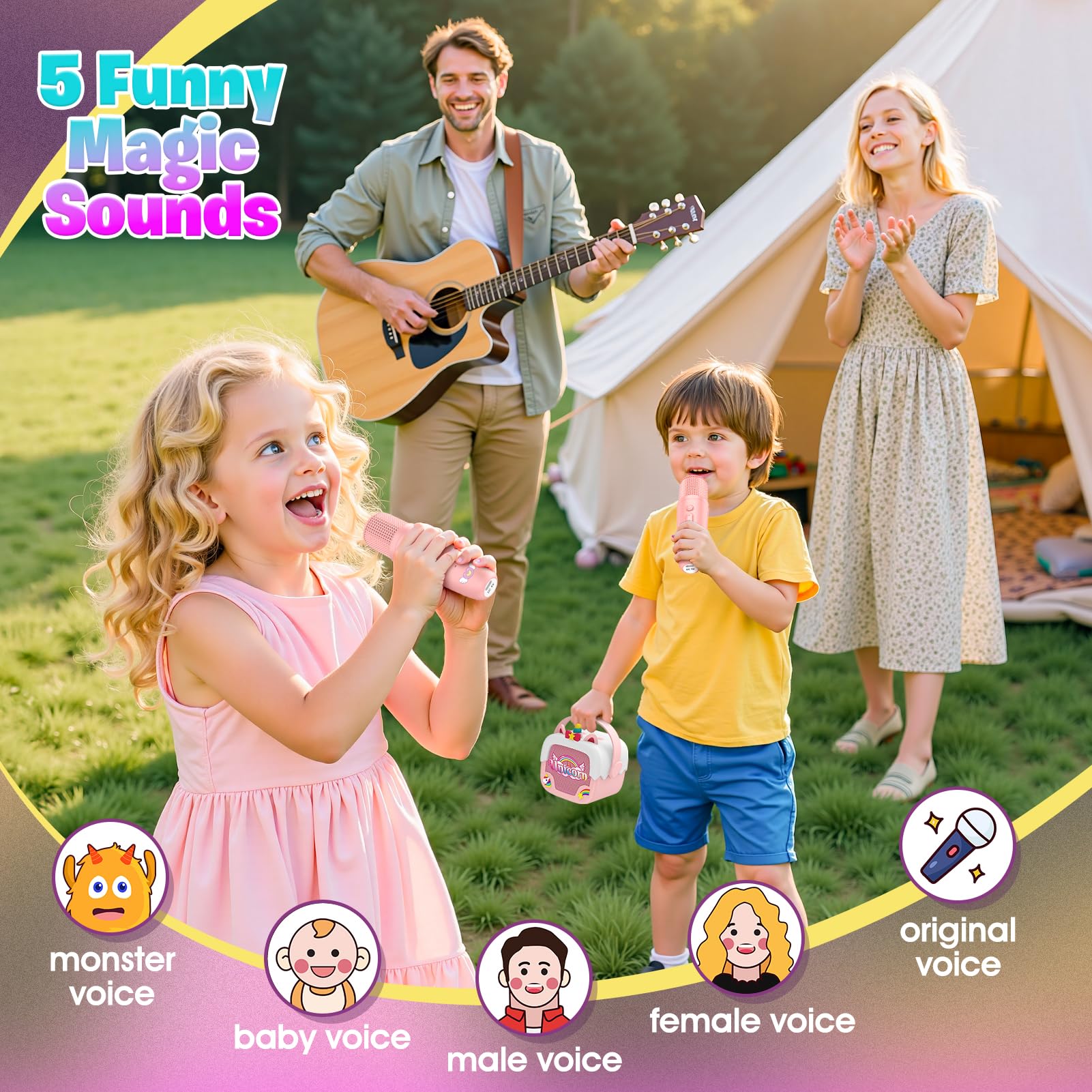 Delighkidz Two mics capture lively duets and party moments