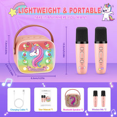 Delighkidz portable karaoke unit for singing anywhere
