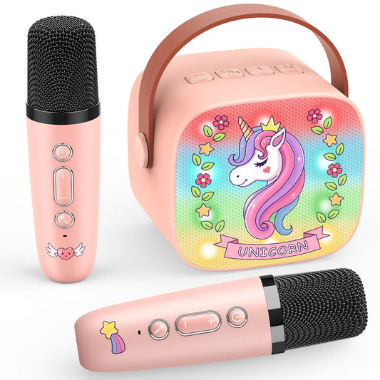 Delighkidz unicorn design karaoke machine for playful performances